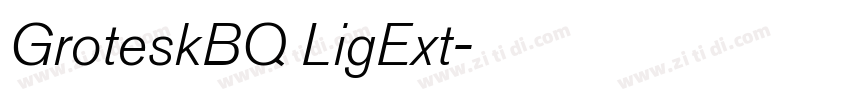 GroteskBQ LigExt字体转换